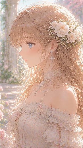 【作業用BGM】流すだけでお嬢様の朝🌹 朝露のバラ園で迎える目覚め｜異世界に浸るやさしいクラシック音楽 ショート動画