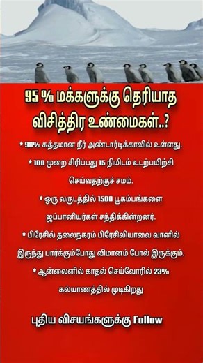 Amazing Facts You Didn’t Know 🤯 | 95% People Are Shocked! #youtubeshorts #facts #tamil #viralfacts