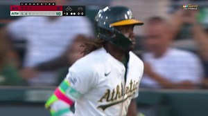 Lawrence Butler hits second home run of game in Athletics' blowout of Braves