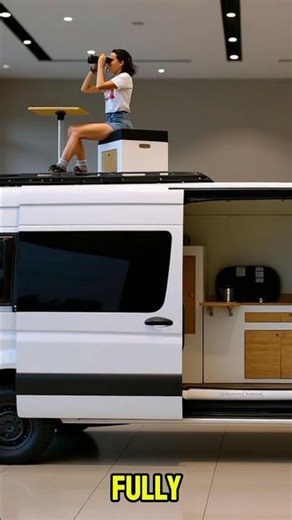 Modular Camper Van Setup Travel, Work, Repeat| #shorts #youtubeshorts #trending #viral #luxury