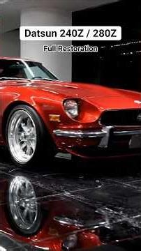 Scrap to Showroom | Datsun 240Z / 280Z Full Restoration #shortsvideo #beforeafter #datsun240z