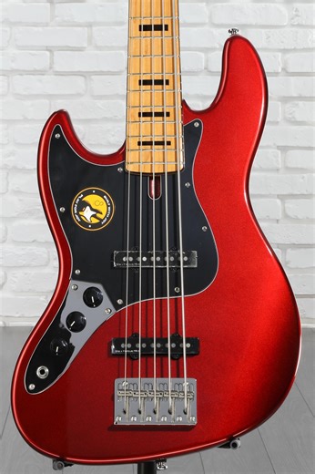 Sire Marcus Miller V5 5-string Left-handed Electric Bass Guitar - Candy Apple Red