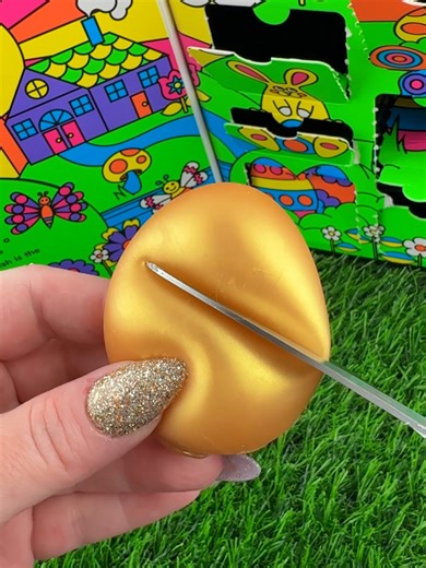 Cutting OPEN ALL of the Nee Doh Golden Egg Hunt Squishies & Review! #asmr #satisfying #cut #squishy #fail