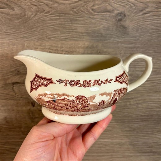 Vintage Mid Century Fair Winds fyller ugnen utanför Canton Alfred Meakin Staffordshire Gravy Boat | MCM English Kitchenalia Collectibles - Etsy Sverige