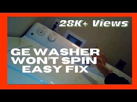 ✨ GE WASHER NOT SPINNING—EASY FIX ✨