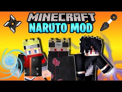 NARUTO MOD 1.7.10 - Minecraft Mod Review en Español | Jutsus, sharingan, rasengan, chidori y más...