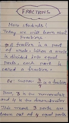 Introduction to Fractions | Class 6 maths