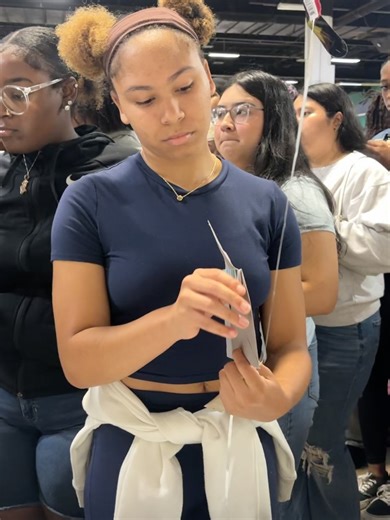 Jus Cheer Elite 🧡💙💖 on Instagram: "💙🧡 Jus Cheer LLC presented the “From the Cradle to the Stage” scholarship winnings to Gabrielle during graduation practice yesterday. May God’s divine protection cover her today & always. Congratulations Gabby! Best wishes in your future endeavors!! #C/o2025 💙💛🐾"