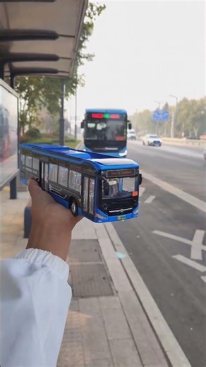 He Played With a Toy Bus… and the REAL One Arrived! 😳🚌✨ #shorts”