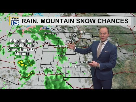 Rain, mountain snow moves into parts of New Mexico to start the new year