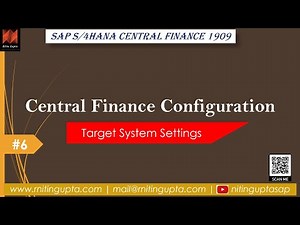 SAP Central Finance - Configuration Video 6
