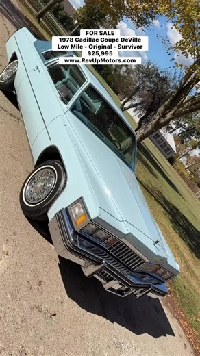 FOR SALE…1978 Cadillac Coupe DeVille from Rev Up Motors #revupmotors #cadillacdeville #cadillaccoupedeville #classiccars #classiccarsdaily
