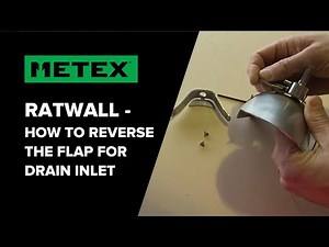 Ratwall Rat Blocker - How to reverse the flap for installation into a drain inlet