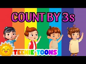 Count by 3s Song! 🔢🎵 Fun Math Learning for Kids | Teenie Toons