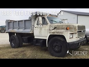 1988 Ford F700 Dump Truck - Selling at our Spring 2023 Online-Only Machinery Consignment