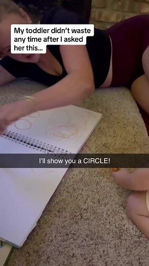 Toddler Draws Perfect Circle - Unbelievable Skill!