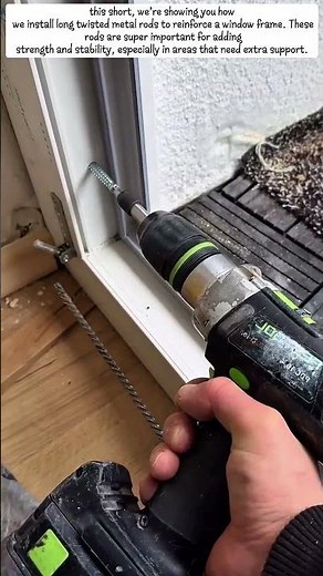 How to Install Metal Rods for Window Frame Reinforcement | TimberCraft Studio