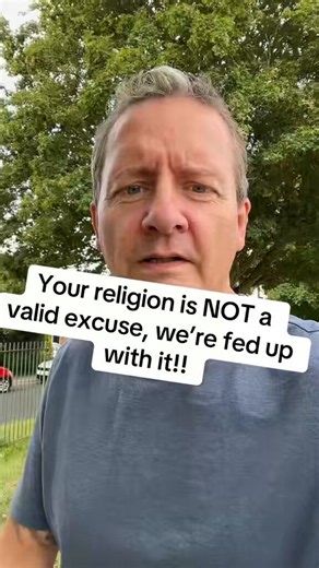 Religion is not an excuse. The law should and MUST ignore religion entirely. There should be NO exemptions or allowances made for your beliefs. It’s insane that people are allowed to carry a knife because of a belief. It’s madness that the vast majority of people have to show their face to facial recognition cameras but a small group don’t because of a “belief”. It’s bonkers that we walk into a bank or courtroom and many other players and MUST remove our crash helmet or any other face covering b