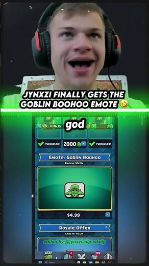 @Jynxzi finally gets the goblin boohoo emote 🤣🤣 #jynxzi #jynxziclips