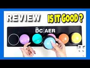 DCIAER Dog Buttons for Communication | Pet Training | Recordable Sound Buttons | Visual Cues