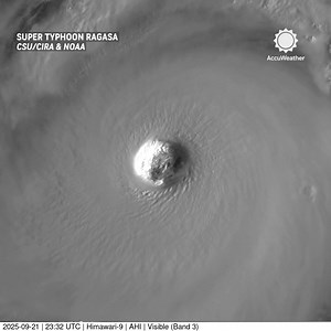 Typhoon Ragasa became a Category 5 Super Typhoon with sustained winds of 165 mph as it passed over remote islands in the Philippines Sunday. https://bit.ly/4nB6pzK | AccuWeather