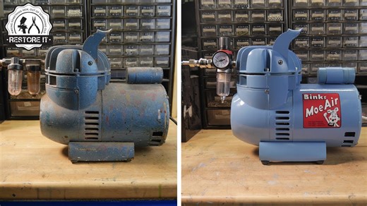 I brought an old airbrush compressor back to life!