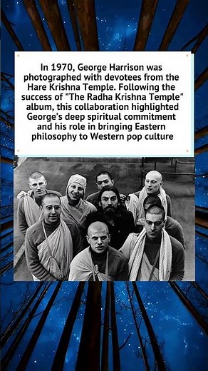 George Harrison and the Hare Krishna Temple 🕉️ #GeorgeHarrison #Spirituality