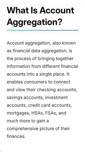 Account Aggregation