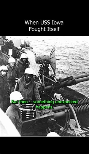 When USS Iowa Fought Itself #history #ww2 #battleship#facts #shortvideo #shorts