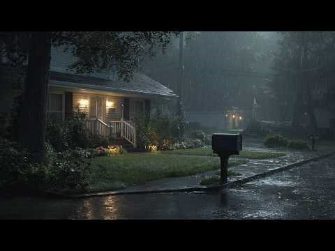 Close your eyes. You’re home… Cozy Thunder & Gecko, Peaceful Night Home Sounds, Relax and Sleep fast