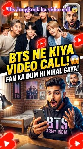 Bts Jungkook ka video call agaya 😱|| can't believe this trick 💜#shorts #btsarmy #jungkook