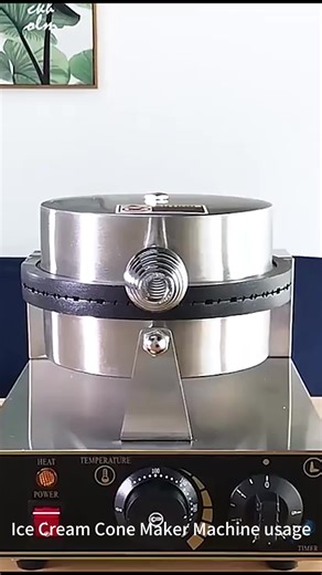 Commercial Ice Cream Cone Machine Waffle Maker 220V Electric Stainless Steel Egg Roll Mold Nonstick Waffle Cone and Bowl Maker