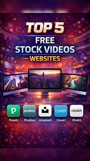 Top 5 FREE Stock Video Websites 2026 (No Copyright Videos)