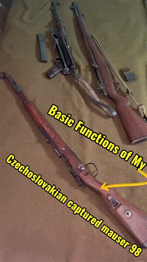 Czechoslovakian Captured Mauser 98 ￼#military #czech #reels #reenactment #wwii