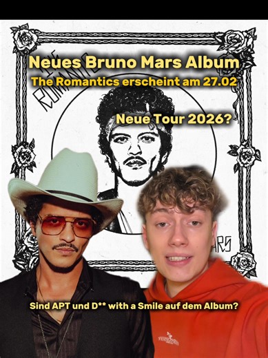 Bruno Mars veröffentlicht sein neues Album 'The Romantic'