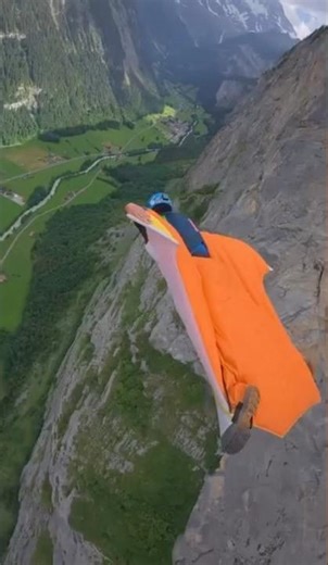 Jumping from a Mountain with a Parachute