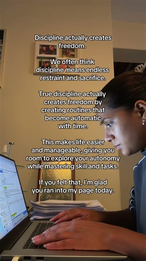 Discipline creates freedom #discipline #freedom #mindset #motivation #inspiration #coaching #power