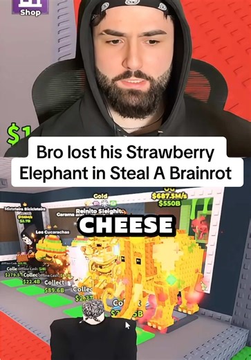 Losing the Strawberry Elephant in Steal A Brainrot