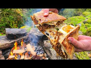 INSANELY Juicy Beef & Pork Cheese Melt | Must-Try Campfire Sandwich Recipe!