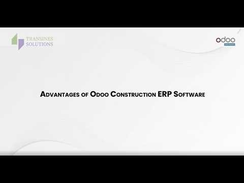 Odoo for Construction Management | Features