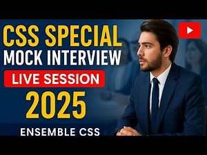 CSS Special Mock Interview Live Session 2025 | Real-Time Questions & Expert Feedback | Ensemble CSS