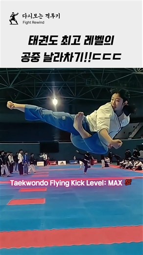 인간의 한계를 넘은 태권도 날라차기 ㄷㄷㅣTaekwondo Flying Kick Level: MAX 💯 #격투기