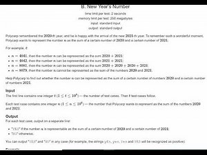 New Year's Number | Codeforces | 1475 B