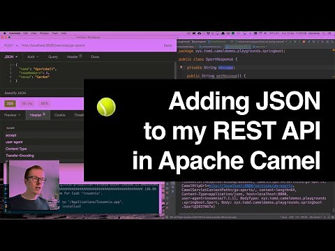 Adding JSON to my REST API in Apache Camel [Code-along]