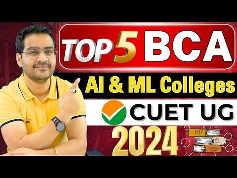 💥Top 5 BCA Colleges! AI & ML Specialization🤩 CUET 2024 BCA Admissions #bca #ai #ml #admission #cuet