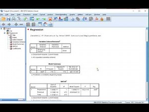 SPSS - Pearson Correlation Coefficient (via Regression)