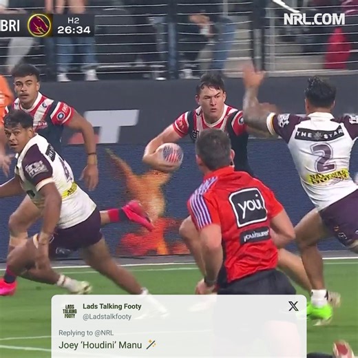 Joey Manu the magician! 🎩 | NRL