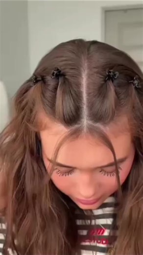 cute front hairstyle 🎀 #braidmaids #hairstyles 💚🌟