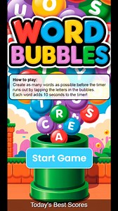 Play here : https://geniusclash.com/games/wordbubbles/ | Brain Dare