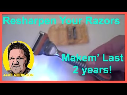 How to Sharpen Disposable Razors - Extend the life of your blade -easy & fast